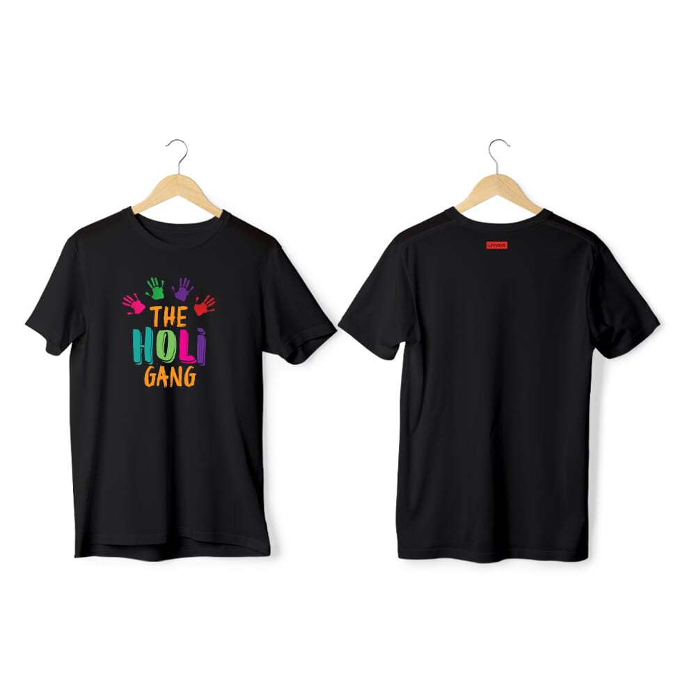 Greys&Blues Dhamaal Pima Round Neck T-Shirt - Black